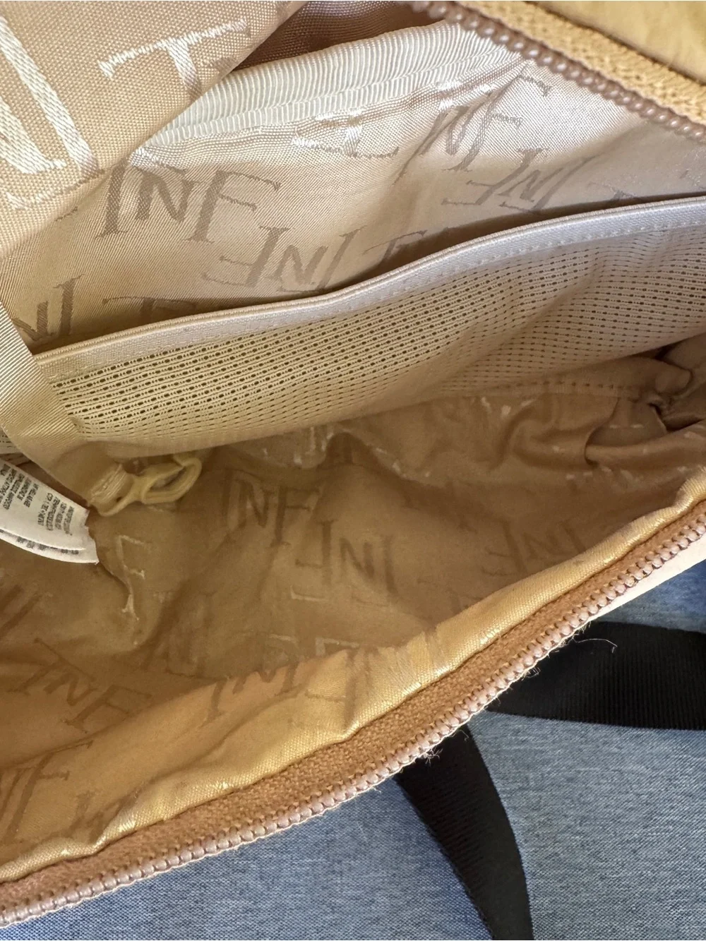 The North Face Never Stop Lumbar Fanny Pack Belt Bag Tan Beige Crossbody